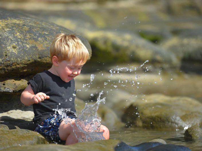 Portrait Photography Boy Playing