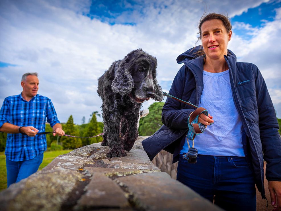 Portrait Photography of family with dog